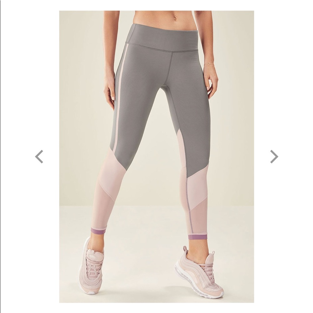 Fabletics pink and grey leggings